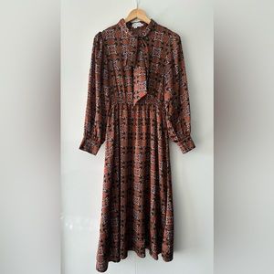 Molly Bracken Midi Brown Dress M.